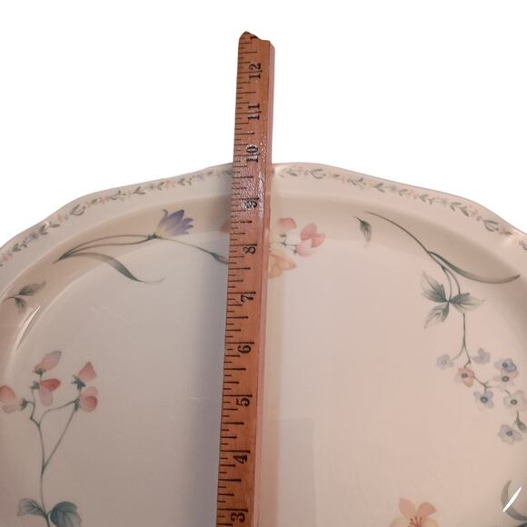 Noritake Gala Cuisine AMERICAN FLOWERS Pattern 14" Oval Serving Platter Japan - Picture 3 of 8